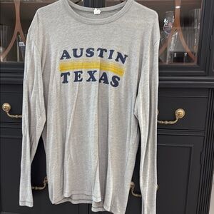 Gray Austin Texas Long Sleeve Shirt